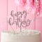 12 Pack: Multicolor Glitter Happy Birthday Cake Topper by Celebrate It™